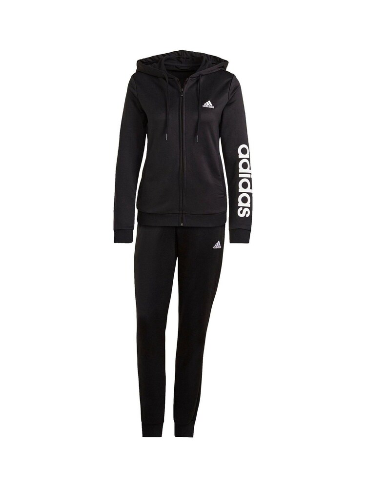 črna/bela - adidas Sportswear trenirka Essentials z logotipom iz francoskega frotirja - Slika 6 iz 6