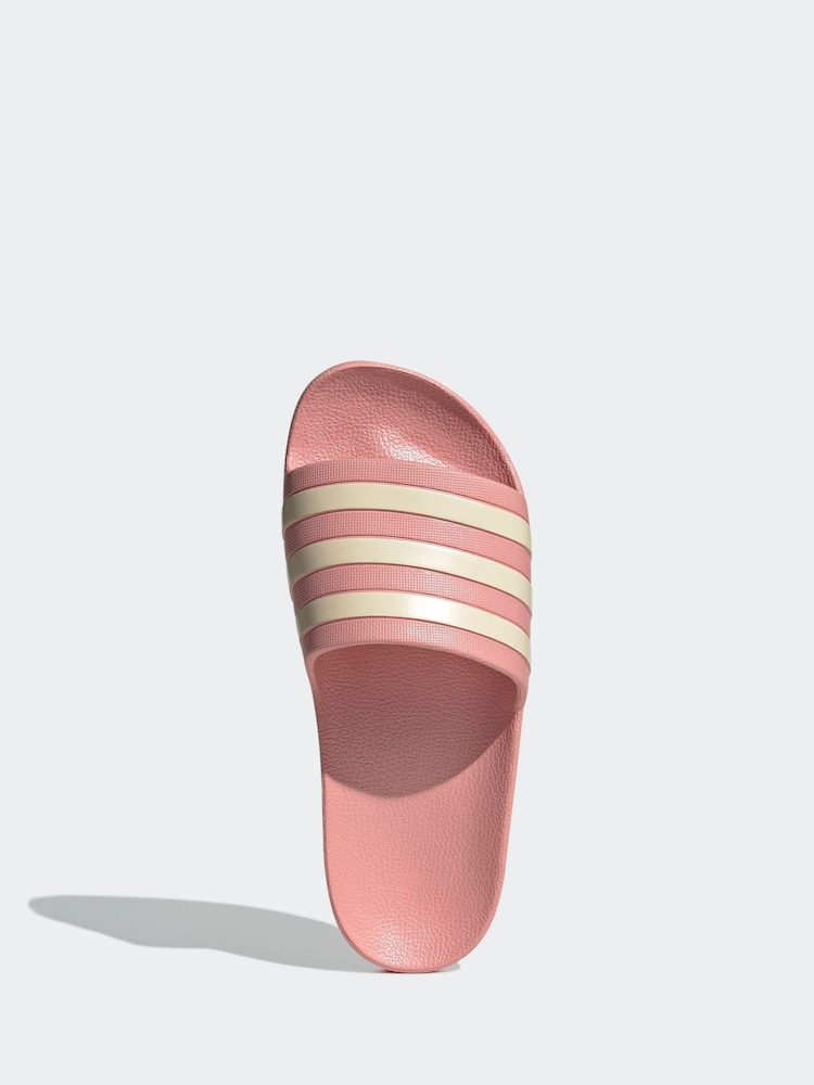 adidas Pink Adilette Aqua Sliders - Image 6 of 8