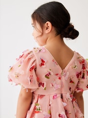Baker by Ted Baker Pink 3D Butterfly Dress - Image 5 of 10