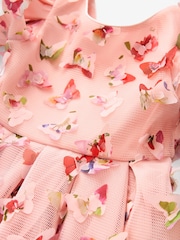 Baker by Ted Baker Pink 3D Butterfly Dress - Image 9 of 10