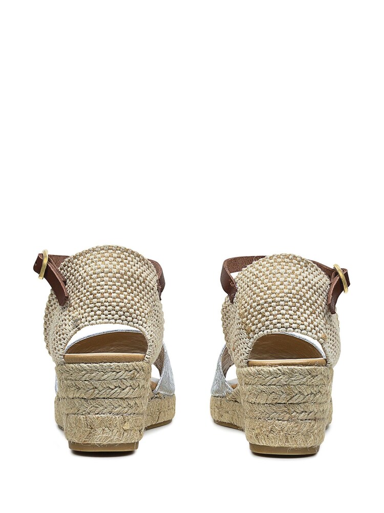 Radley London Silver Glasshouse Walk Heirloom Embossed Midi Wedge - Image 2 of 3