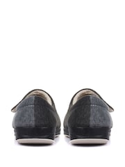 Pavers Grey Ladies Touch Fasten Full Slippers With Permalose Sole - Image 3 of 5