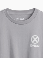 Gap Grey X-Men Marvel Relaxed Graphic Long Sleeve T-Shirt (4-13yrs) - Image 3 of 3