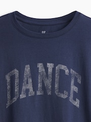 Gap Navy Dance Long Sleeve Graphic T-Shirt (4-13yrs) - Image 4 of 4
