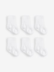 JoJo Maman Bébé White 3-Pack Premature Baby Socks - Image 1 of 1