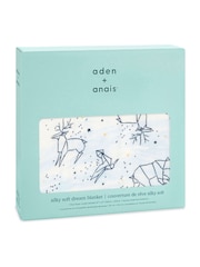 aden + anais White Dream Silky Soft Muslin Stargaze Blanket - Image 3 of 3