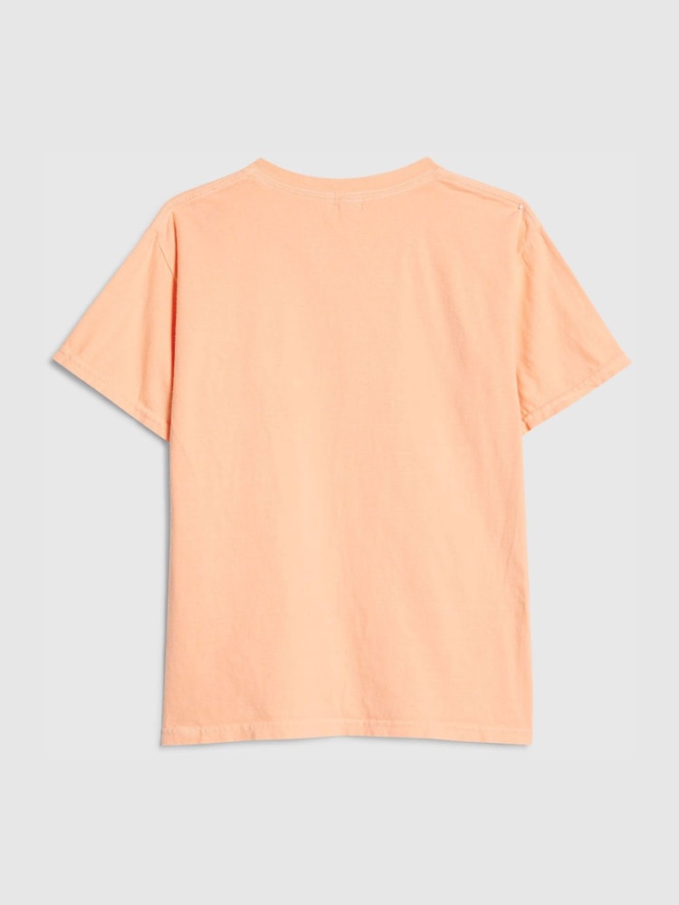 River Island Orange Sassy Era Smile T-Shirt - Image 2 of 4