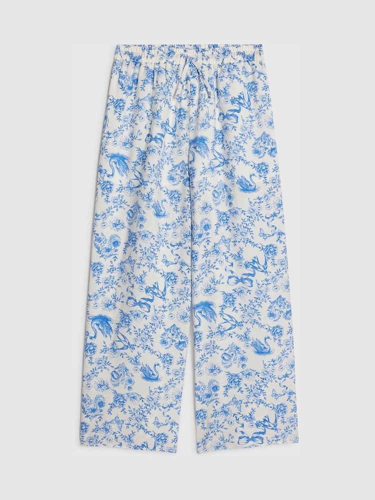 River Island 산토리니 와이드 레그 팬츠 - 4의 이미지 1