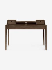 MADE.COM Dark Stain Oak Leonie Wide Office Desk - Image 6 of 6