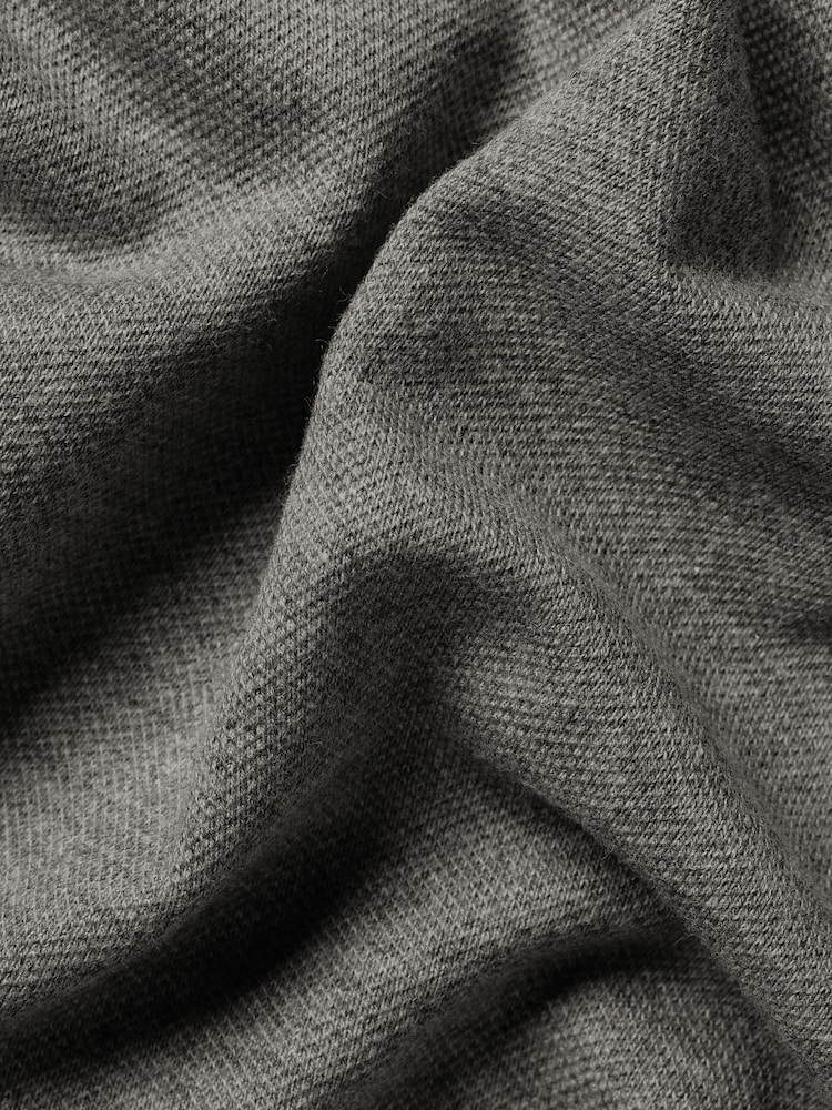 Charles Tyrwhitt Grey Marl Short Sleeve Cotton Tyrwhitt Pique Polo Shirt - Image 5 of 5