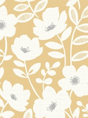 Urban Walls Grey Scandi Flower Wallpaper - Image 3 of 3