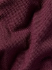 Charles Tyrwhitt Red Solid Short Sleeve Cotton Tyrwhitt Pique Polo Shirt - Image 5 of 5