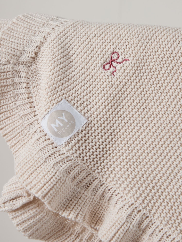 My 1st Years Personalised Bow Frill Blanket - Image 2 of 3 My 1st Years Personalised Bow Frill Blanket - Image 2 of 3