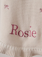 My 1st Years Personalised Bow Frill Blanket - Image 3 of 3