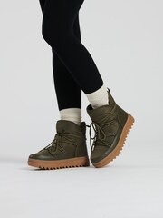 South Beach Green Apres Ski Snow Boots - Image 1 of 2