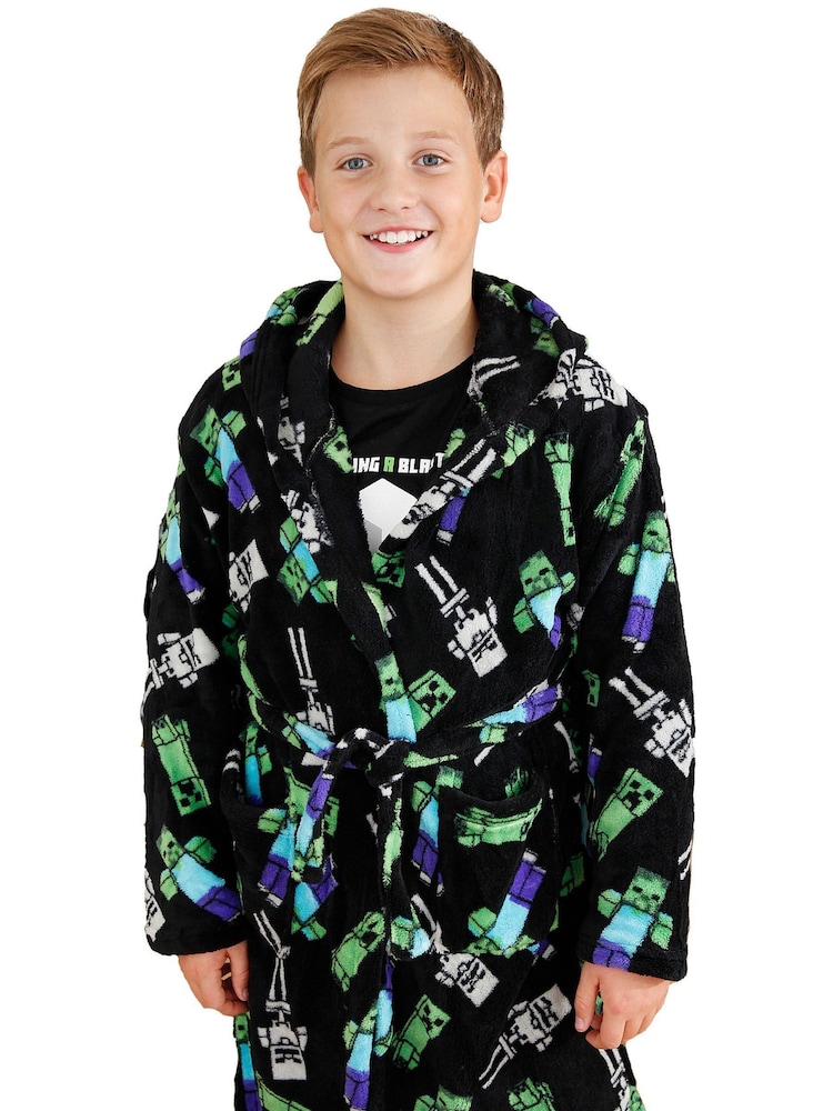 Character Green Minecraft Dressing Gown - Image 5 of 5