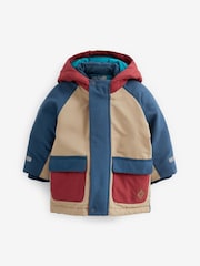 color block bleu - Parka imperméable (3 mois-7 ans) - Image 1 de 10