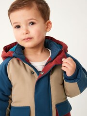 color block bleu - Parka imperméable (3 mois-7 ans) - Image 7 de 10