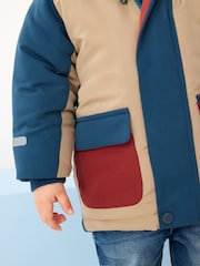 color block bleu - Parka imperméable (3 mois-7 ans) - Image 9 de 10