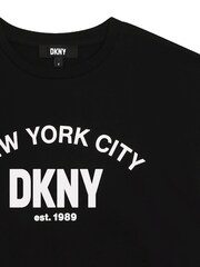 Черная футболка с короткими рукавами и логотипом DKNY - Image 3 of 3