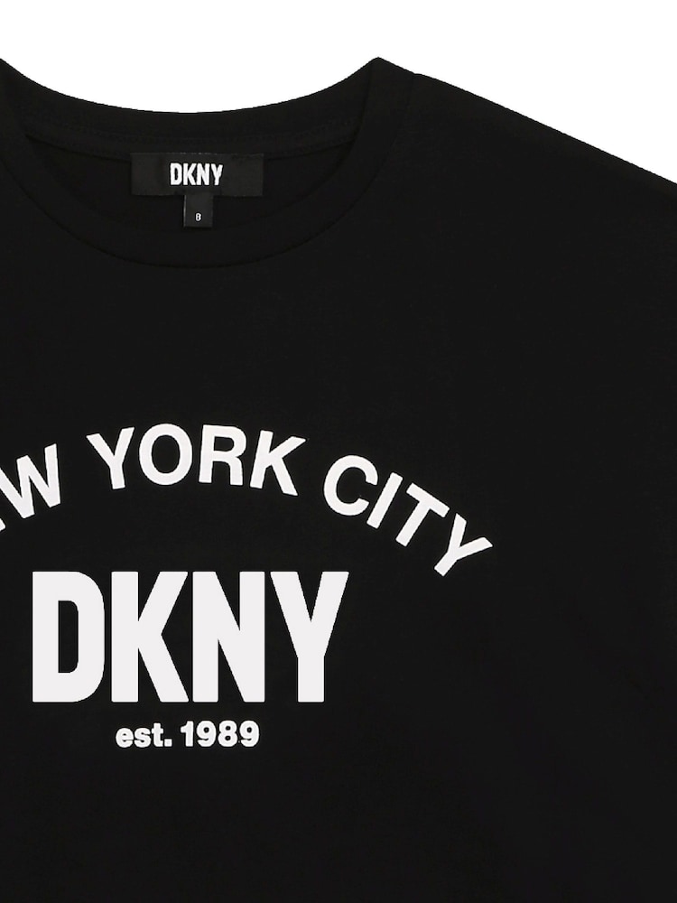 Черная футболка с короткими рукавами и логотипом DKNY - Image 3 of 3