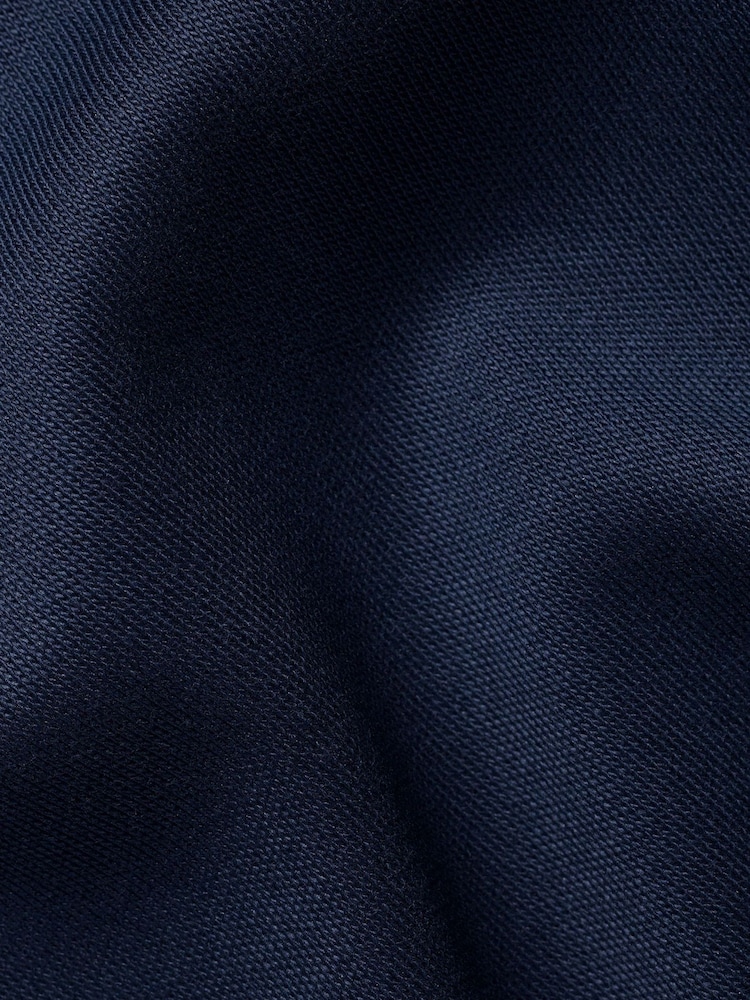 Charles Tyrwhitt Blue 100% Cotton Performance Long Sleeve Funnel Neck Jacket - Image 6 of 6