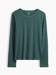 Verde - Gap Vintage Soft Long Sleeve T-Shirt - Imagen 1 de 1