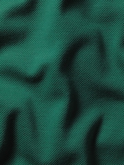 Charles Tyrwhitt GreenSmokey Olive Canvas Solid Short Sleeve Cotton Tyrwhitt Pique Polo Shirt - Image 5 of 5