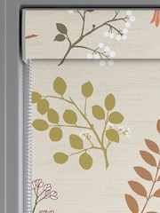 Orange Printed Leaves Made to Measure Roller Blind - Image 4 of 6