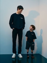 AllSaints Black Underground Crew Neck Jumper - Image 1 of 8