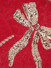 Monsoon Red Sequin Bow Jumper - Image 2 of 2