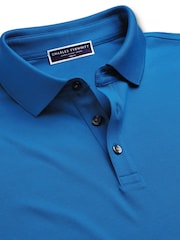 أزرق - قميص بولو بيكيه قطن سادة بكم قصير Tyrwhitt من Charles Tyrwhitt - صورة 4 من 5