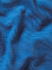 أزرق - قميص بولو بيكيه قطن سادة بكم قصير Tyrwhitt من Charles Tyrwhitt - صورة 5 من 5