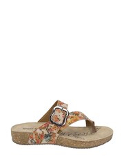 Josef Seibel Cream Tonga Sandals - Image 1 of 5
