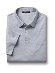 Charles Tyrwhitt Blue Cotton Tencel Tyrwhitt Cool Polo Shirt - Image 3 of 4