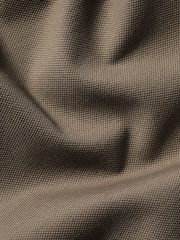 Charles Tyrwhitt Brown Solid Short Sleeve Cotton Tyrwhitt Pique Polo Shirt - Image 5 of 5
