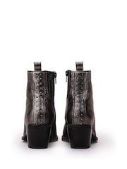 Moda in Pelle Maevie Pointed Side Zip Western Boots Stud Back Detail - Image 4 of 5