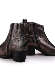 Moda in Pelle Maevie Pointed Side Zip Western Boots Stud Back Detail - Image 5 of 5