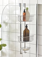 Silver Bronx Over Door Shower Caddy - Image 1 of 3