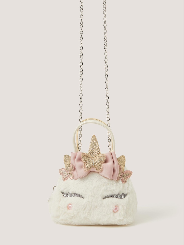 Monsoon Luna Fluffy Unicorn Bag - Slika 1 od 2