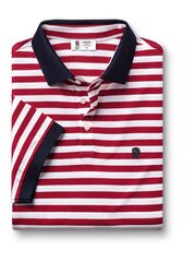 Charles Tyrwhitt Red Stripe Short Sleeve Pique Polo Shirt - Image 3 of 5