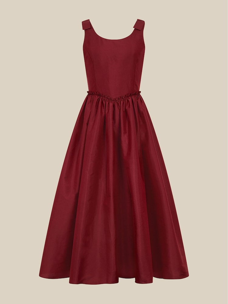 Monsoon Red Ohio Taffeta Prom Dress - Image 2 of 4