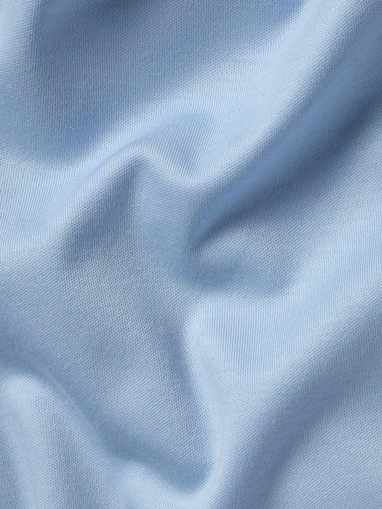 Charles Tyrwhitt Blue Plain 100% Cotton Short Sleeve Jersey Polo Shirt - Image 5 of 5
