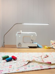 Daylight Company Silver Slimline 3 Clamp-on Table Task Lamp - Image 3 of 5