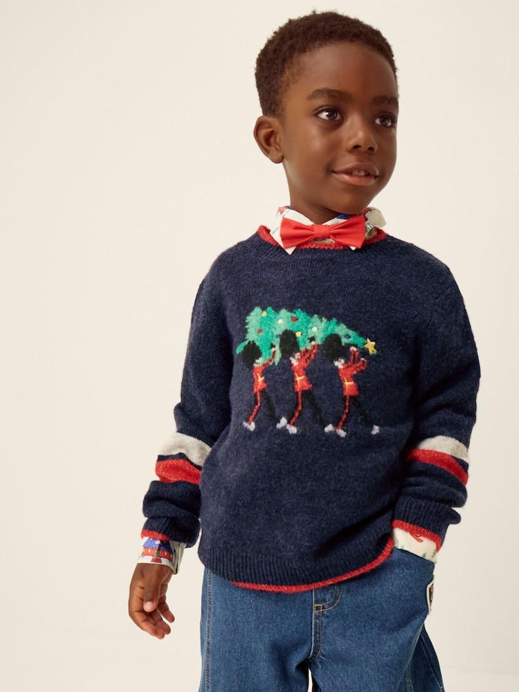 Monsoon London Guard Knit Christmas Jumper - Image 1 de 3 Monsoon London Guard Knit Christmas Jumper - Image 1 de 3