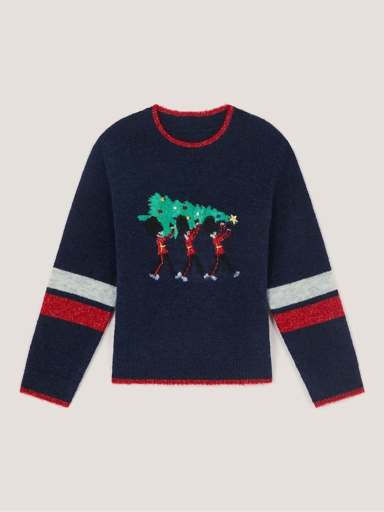 Monsoon London Guard Knit Christmas Jumper - Image 2 de 3 Monsoon London Guard Knit Christmas Jumper - Image 2 de 3