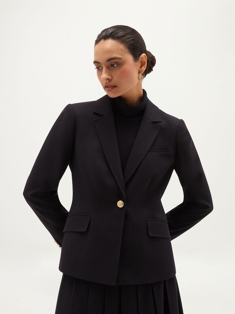 Hobbs Blue Paige Jacket - Image 1 of 4 Hobbs Blue Paige Jacket - Image 1 of 4