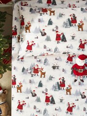 Santa and Presents All Over Print Fitted Sheet and Pillowcase Set - Slika 2 iz 2