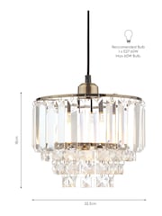 Laura Ashley Brass Vienna Easy Fit Shade Light - Image 5 of 5