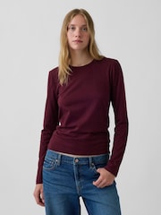 Rojo burdeos - Gap Vintage Soft Long Sleeve T-Shirt - Imagen 1 de 3